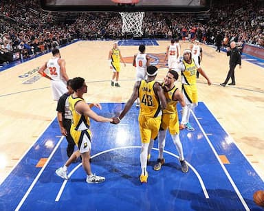 步行者再擒尼克斯2-0 西亚卡姆39分布伦森错失绝平三分